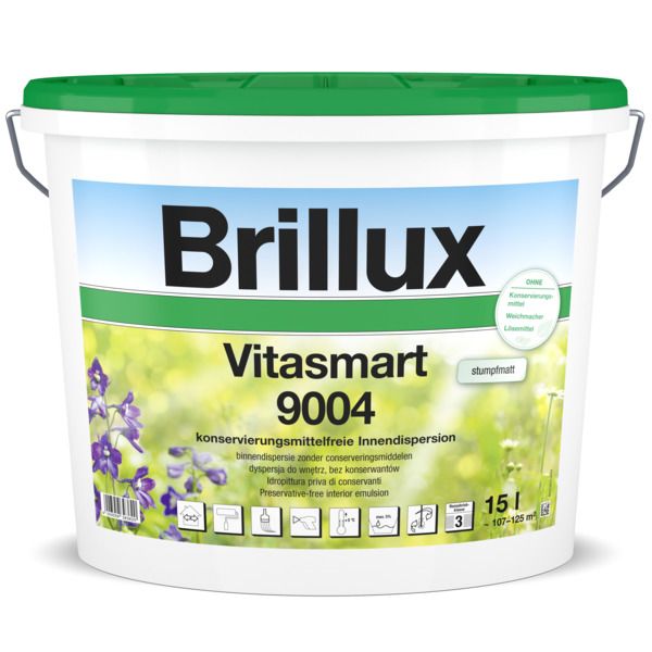 Brillux Vitasmart 9004 Konservierungsmittelfreie Innendispersion